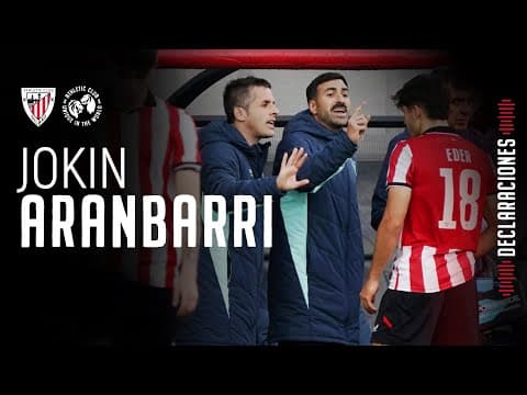 🎙️ Jokin Aranbarri I post Bilbao Athletic 2-0 CD Lugo l Primera Federación 2025-26 – J14