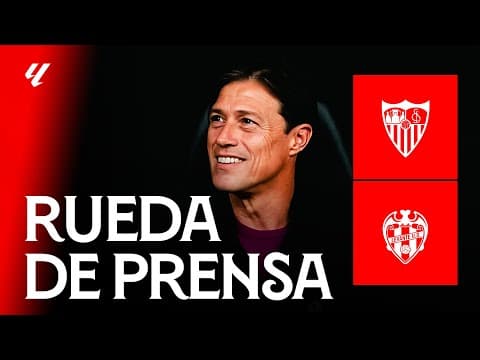 Rueda de prensa de Matías Almeyda previa al #SevillaLevante | 📡 EN DIRECTO
