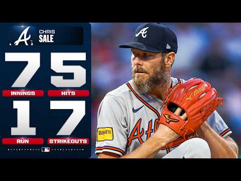 ALL 7 STRIKEOUTS: Chris Sale kept the Phillies to just 1 run in a division battle ⚔️ MLB Highlights