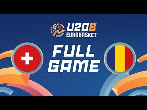 LIVE - Switzerland v Romania | FIBA U20 Women's EuroBasket 2025 Division B | Class. Groups 9-14