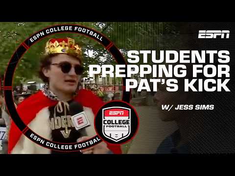 These students are PREPPING for Pat McAfee's Kicking Contest 😱 @geico | Countdown to GameDay