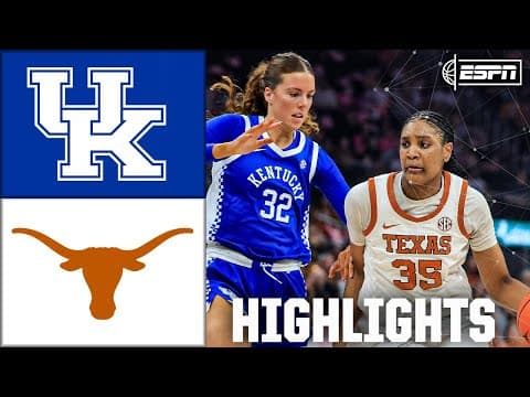 Kentucky Wildcats vs. Texas Longhorns | Full Game Highlights | ESPN College Basketball