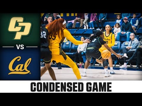 Cal Poly vs. Cal Condensed Game | 2025-26 ACC Women’s Basketball