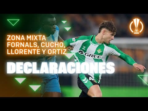 Zona mixta de Cucho, Llorente, Fornals y Ángel tras el #RealBetisUtrecht 🗣🎙 | Real BETIS Balompié