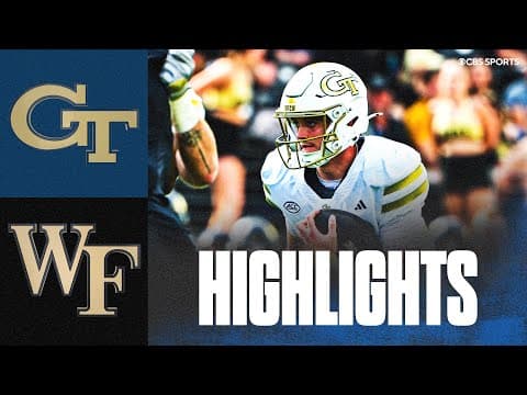 No. 16 Georgia Tech survives Wake Forest | Is the ACC a one-bid CFP conference? | Highlights & Recap