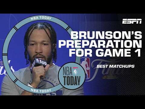 Jalen Brunson is prepping 'just like any other game' for Game 1 of the NBA Finals 😮‍💨 | NBA Today