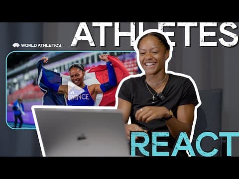 Marie-Julie Bonnin Relives her World Indoor Championships Gold in Nanjing 🥇 | Athletes React