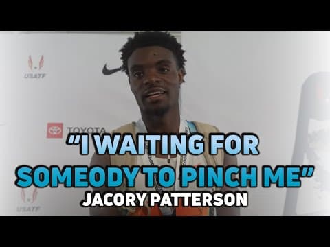 Jacory Patterson Is HYPED To Be Heading to TOKYO As U.S. 400m Champ | USATF Outdoors 2025