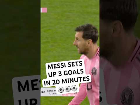 Messi THREE ASSISTS set up Silvetti and Allende in style⚽️⚽️⚽️