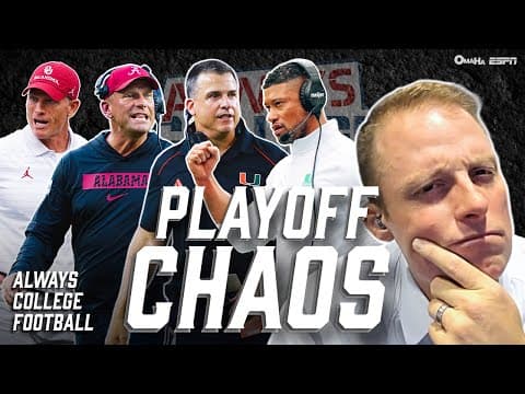 Playoff CHAOS with Notre Dame, Alabama, Oklahoma, Miami & USC! 🔥 | Always College Football