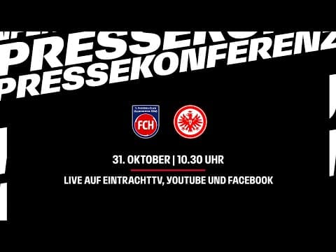 LIVE: Die Pressekonferenz vor FC Heidenheim