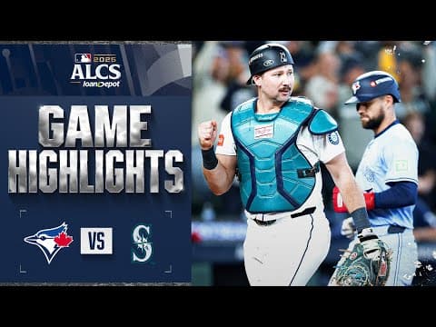 Blue Jays vs. Mariners ALCS Game 5 Highlights (10/17/25) | MLB Highlights