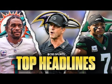 Top NFL Headlines after Week 6: Tua's post game comments, Should John Harbaugh be on the hot seat?