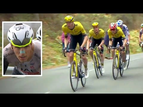 Visma | Lease a Bike Launch Team Attack on Joao Almeida | Vuelta a Espana 2025 Stage 9