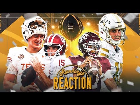 🚨 CFP RANKINGS REACTION🚨: Will Texas A&M jump Indiana? Does Texas make the CFP? + ACC Chaos 🏈