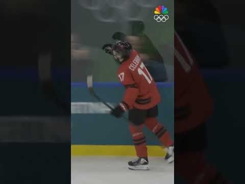 Macklin Celebrini didn't miss the chance to score a penalty shot as Canada beat France 10-2!