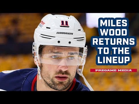 Miles Wood Returns to the Lineup in Buffalo! | Pregame Media