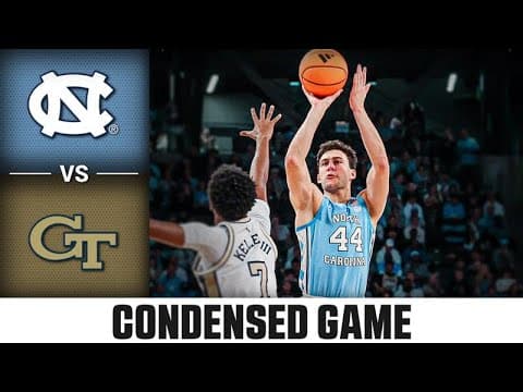North Carolina vs. Georgia Tech Condensed Game | 2025-26 ACC Men's Basketball