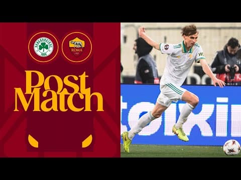 JAN ZIOLKOWSKI | POST MATCH INTERVIEW | PANATHINAIKOS-ROMA