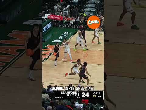 Bounce-back performance from Ebuka Okorie 🌲💪 #stanford #collegebasketball #accbasketball #cbb