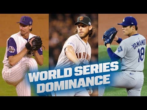 EPIC World Series pitching performances since 1991🔥 (Yoshinobu Yamamoto to Jack Morris!)