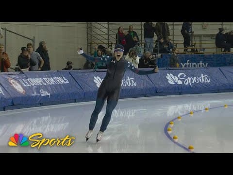 Greta Myers' DRAMATIC re-skate clinches first Olympic berth at Speed Skating Trials | NBC Sports