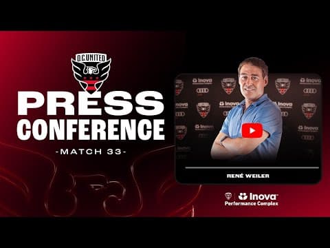 René Weiler Pre-Match Press Conference | D.C. United vs. Charlotte FC | MLS 2025