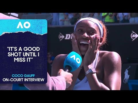Coco Gauff On-Court Interview | Australian Open 2026 Second Round