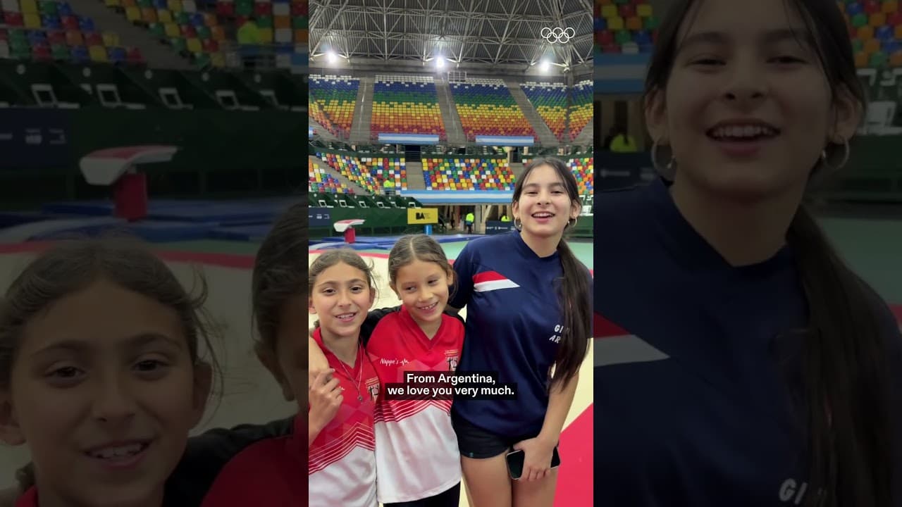 For these girls, meeting Simone Biles was more than a dream come true. ❤️‍🔥🥹#LetsMove #Olympics