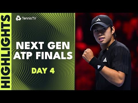 Blockx vs Budkov Kjaer, Tien Faces Basavareddy In Semis | Next Gen ATP Finals Highlights Day 4