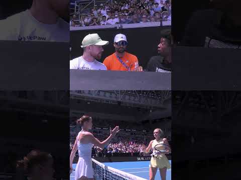 Imagine having Gael Monfils watching YOUR match! 🔥