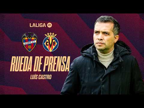 RUEDA DE PRENSA de LUÍS CASTRO previa al encuentro ante el Villarreal CF (J16)
