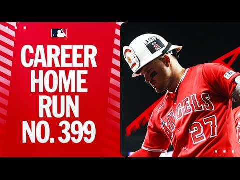NEARING HISTORY! π€© Mike Trout crushes his 399th career home run for the Angels! πͺ