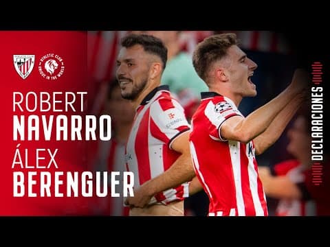 🎙 Robert Navarro & Berenguer | post Athletic Club 3-1 Qarabag FK | J3 Champions League