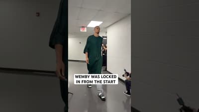 Wemby’s pregame outfit for Game 6 🔥