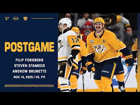 Forsberg, Stamkos & Brunette Postgame: Nov. 14, 2025