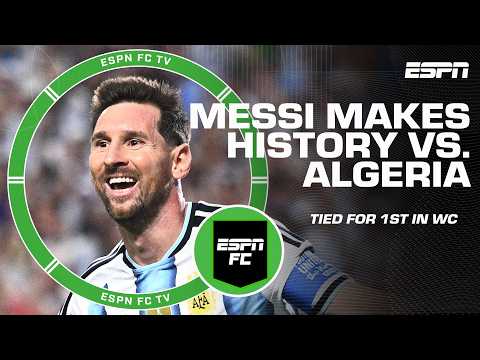 LIONEL MESSI HAT TRICK 🔥 Reaction to Argentina’s win vs. Algeria at World Cup | ESPN FC