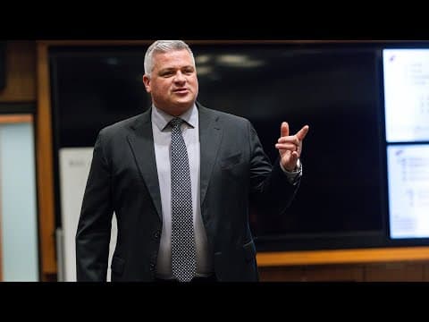 An inside look as Devils head coach Sheldon Keefe speaks to the team after a 4-3 win over Detroit.