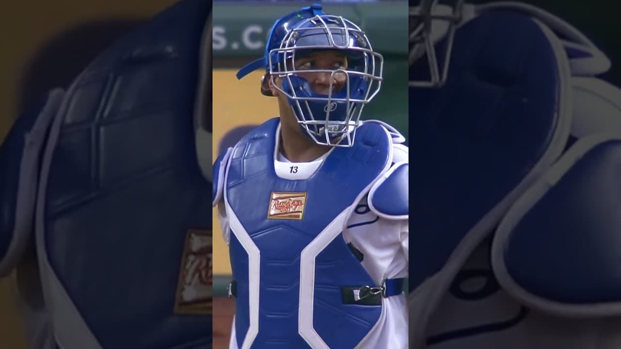 Salvy Keeps Challenging 😂 #kcroyals #salvadorperez #abschallenge #funny