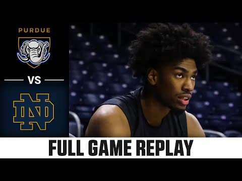 Purdue Fort Wayne vs. Notre Dame Full Game Replay | 2025-26 ACC Men's Basketball