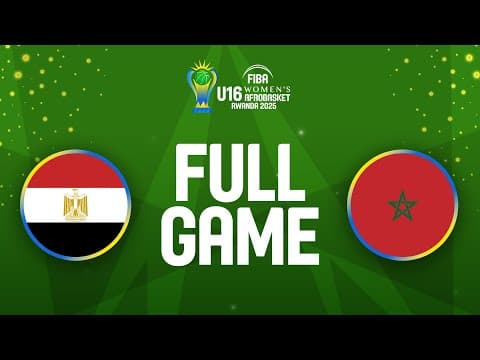 LIVE - Egypt v Morocco | FIBA U16 Women's AfroBasket 2025 | Group Phase