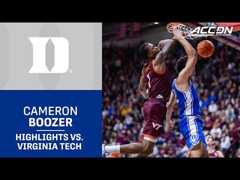 Duke's Cameron Boozer Turns In Gritty Performance In Win