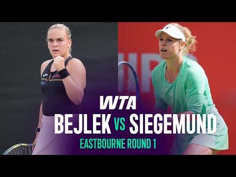 Sara Bejlek vs. Laura Siegemund | 2026 Eastbourne Round 1 | WTA Match Highlights