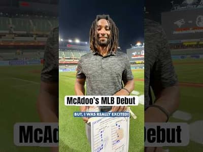 What a debut for Charles McAdoo 🙌 #MLB #BlueJays #Toronto