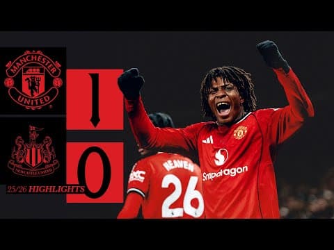 Patrick Dorgu Rocket! 🚀 | Man Utd v Newcastle | Highlights