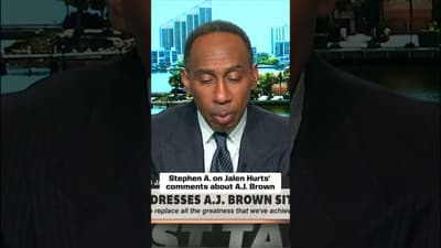 Stephen A. gives his thoughts on Jalen Hurts and A.J. Brown