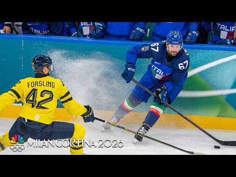 Sweden men's hockey races away from Italy in Olympic opener | Winter Olympics 2026 | NBC Sports