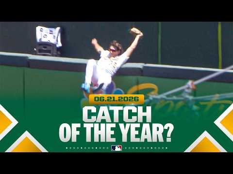 CATCH OF THE YEAR CANDIDATE for Colby Thomas of the A's! 😱 | MLB Highlights