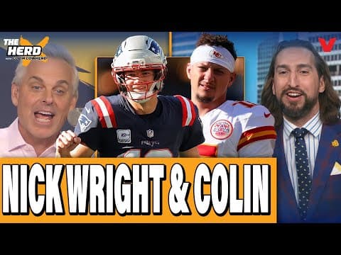 Colin Cowherd & Nick Wright DEBATE NFL playoff predictions, Drake Maye, Mike Tomlin | THE HERD
