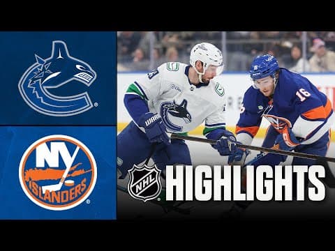 Canucks vs. Islanders | NHL Highlights | December 19, 2025